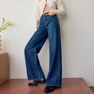 Abercrombie & Fitch Dark Blue Flare Jeans